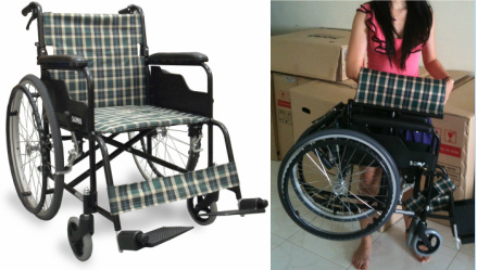 The lightweight model of wheelchair we rent and sell in singapore